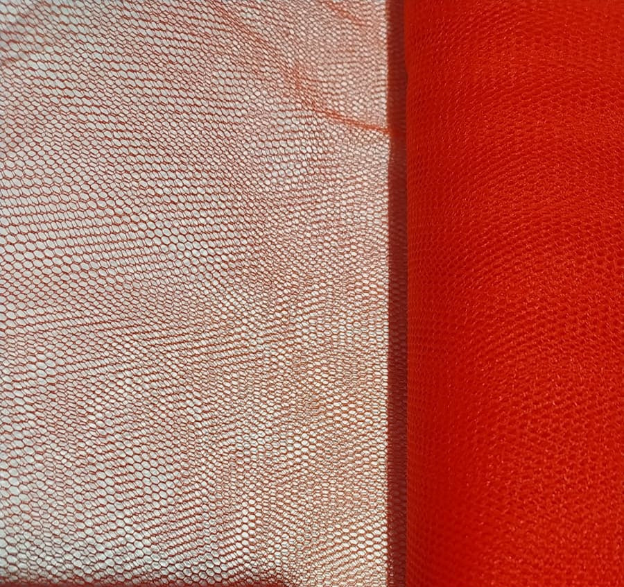 Red stiff dress net