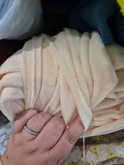 Cream Minky Fleece