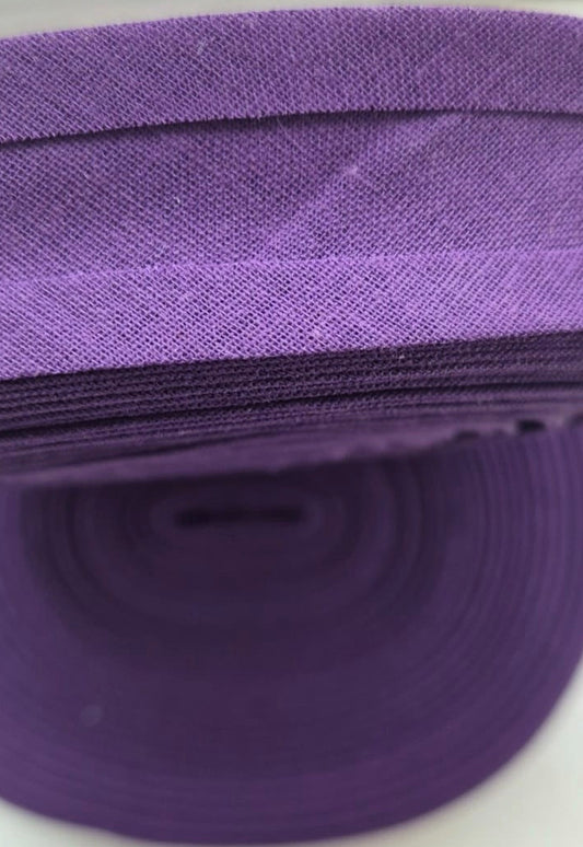 100% cotton bias binding Dark Purple (Cadbury)