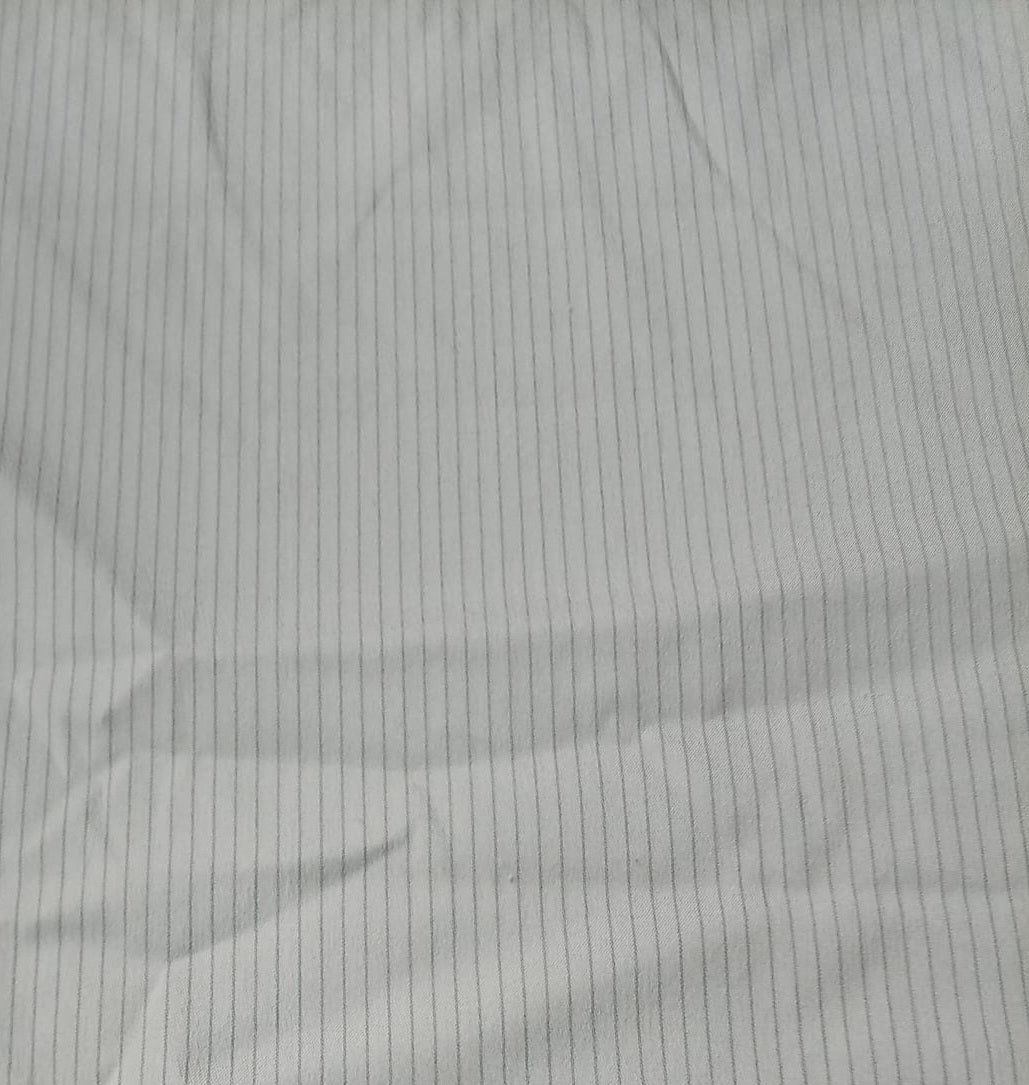 Striped non stretch polyester