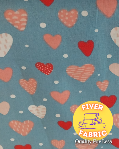 Hearts cotton