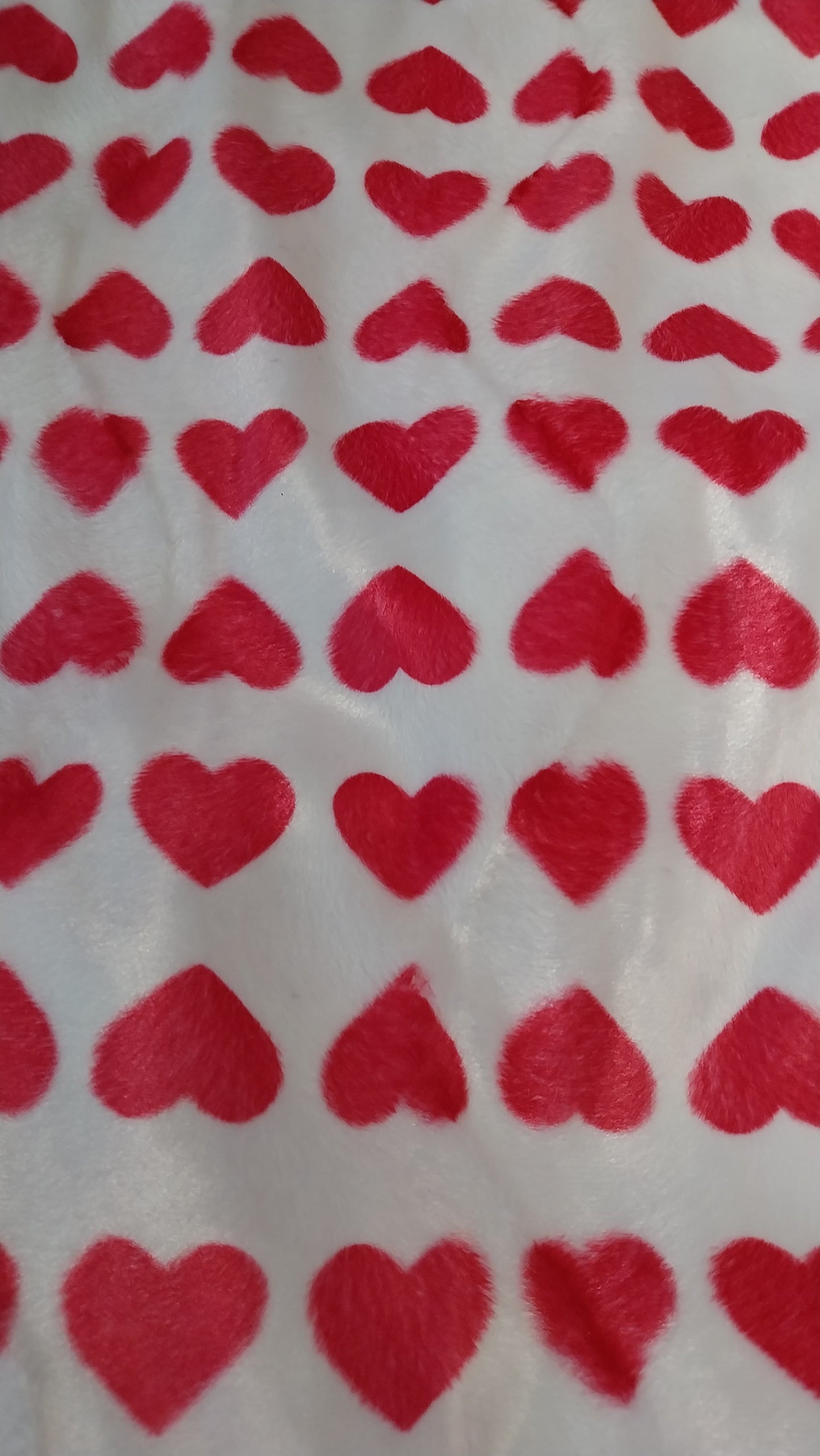 Number 61 pink hearts on white 3m