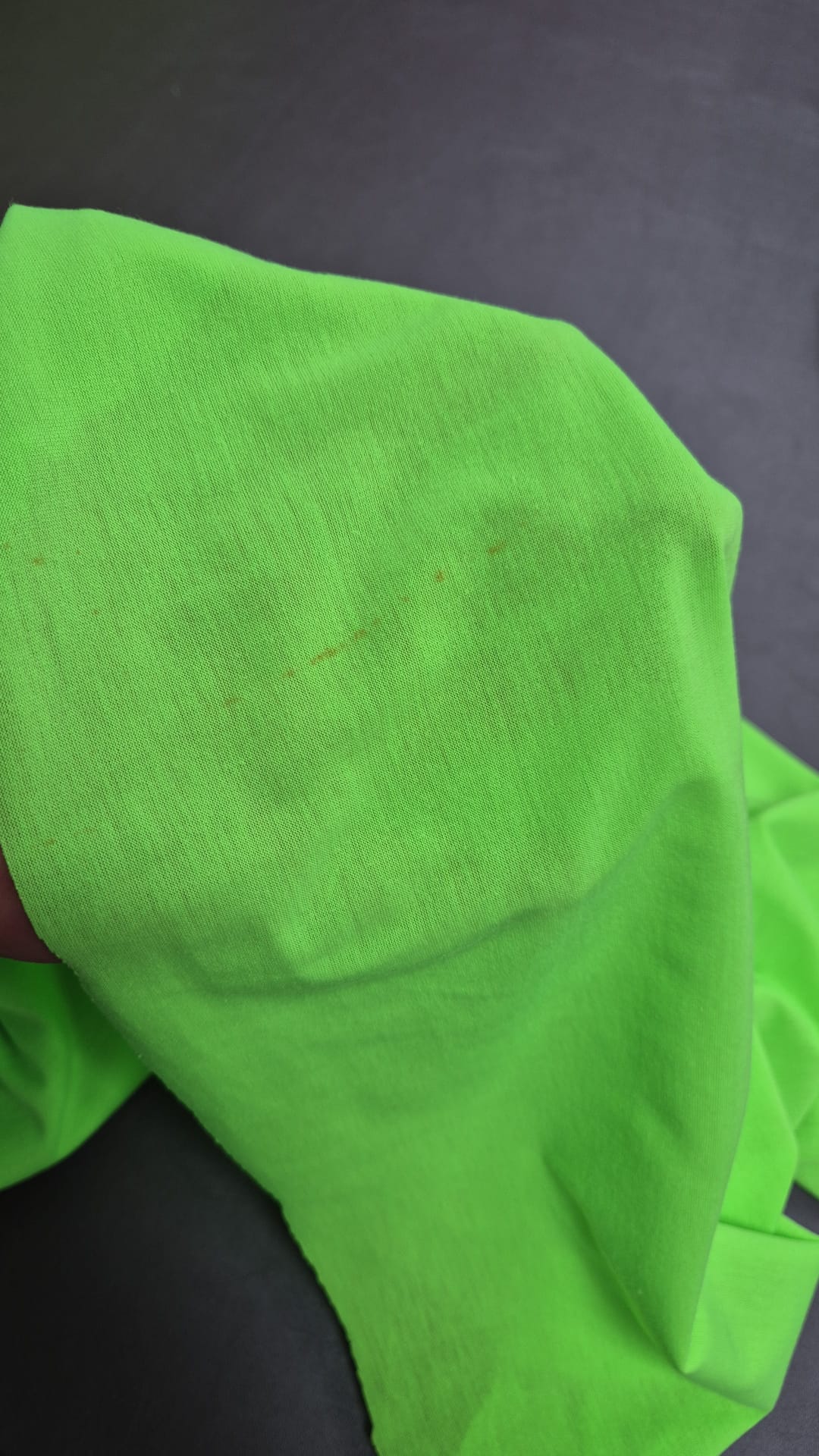 Number 22 bright green jersey 3m