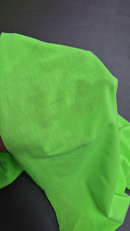 Number 22 bright green jersey 3m