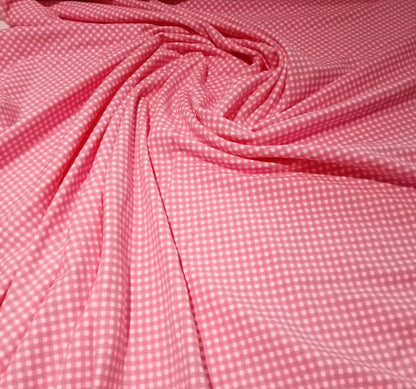Pink check jersey
