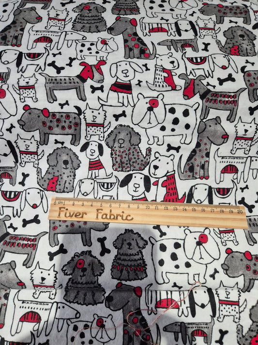 100% brushed cotton Dogs