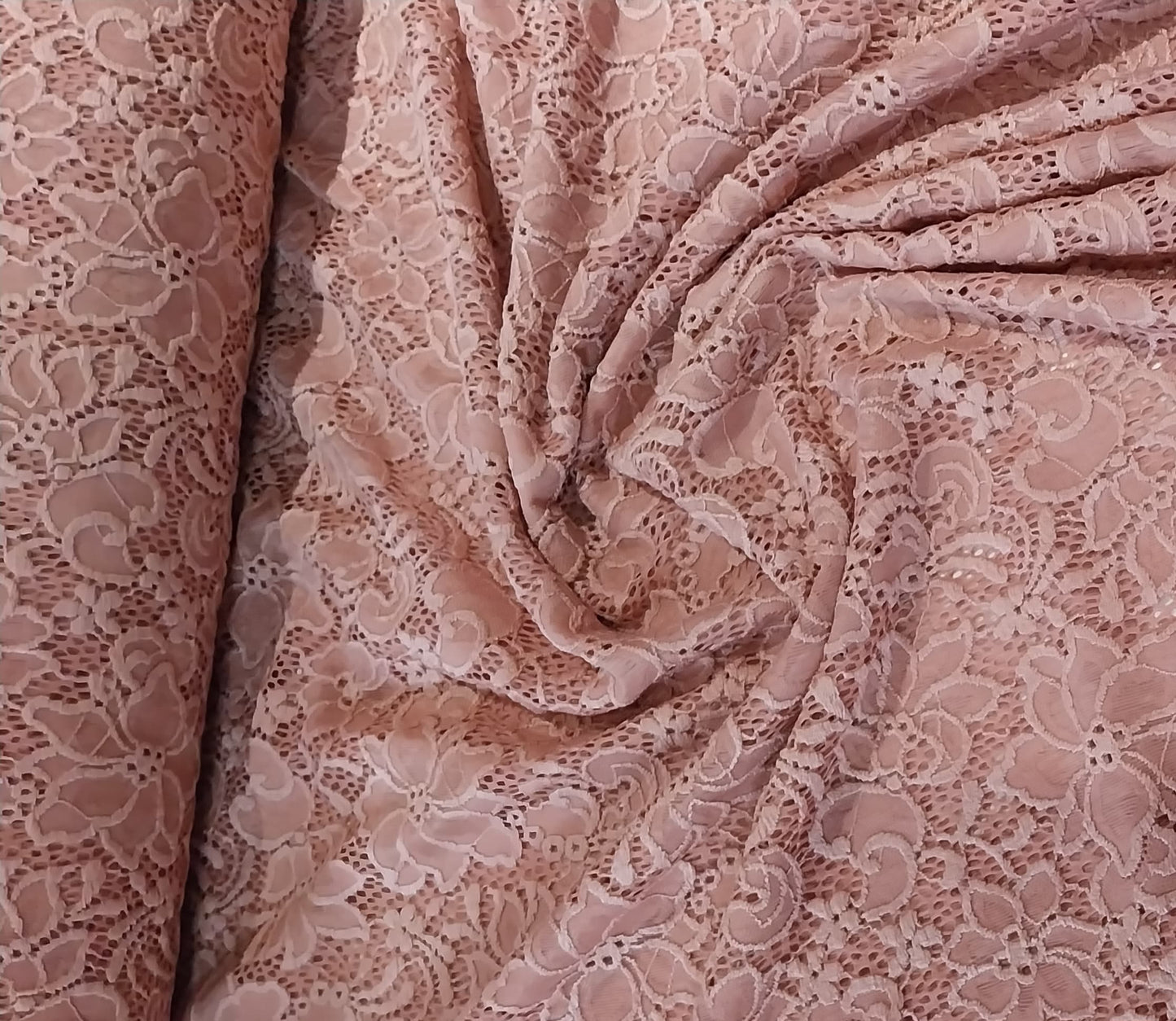 Dusky pink lace