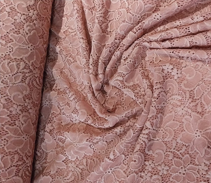 Dusky pink lace