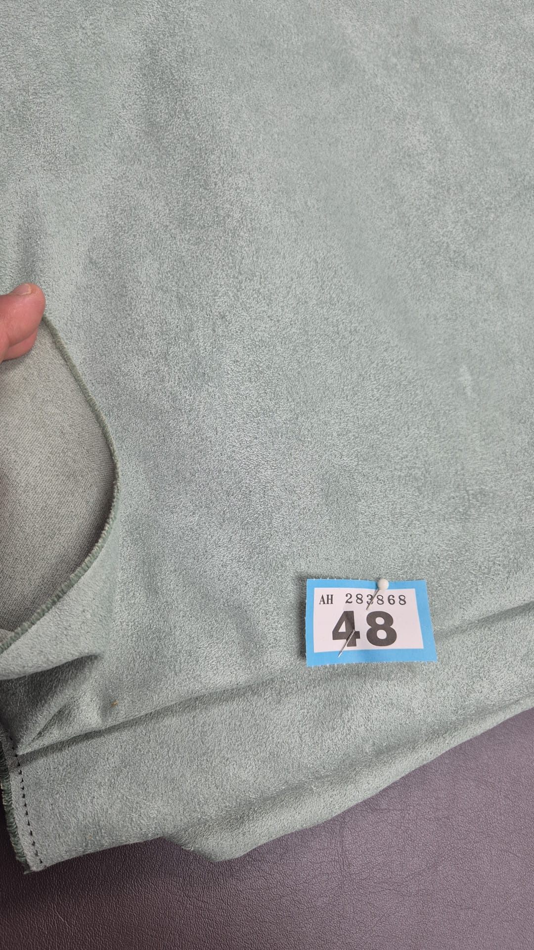 Number 48 brushed duck egg blue upholstery 3m