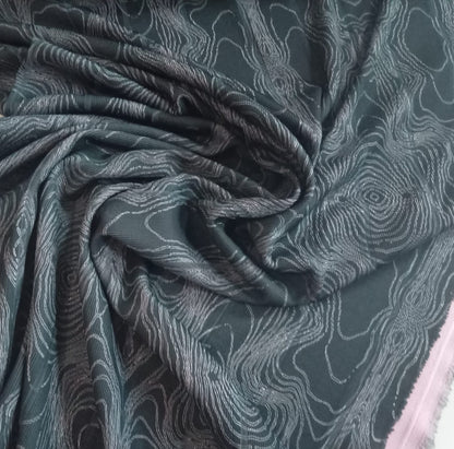 Swirl yourself ribbed jersey
