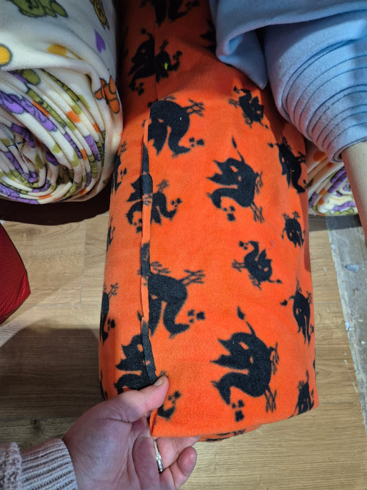 Orange Dragon polar fleece