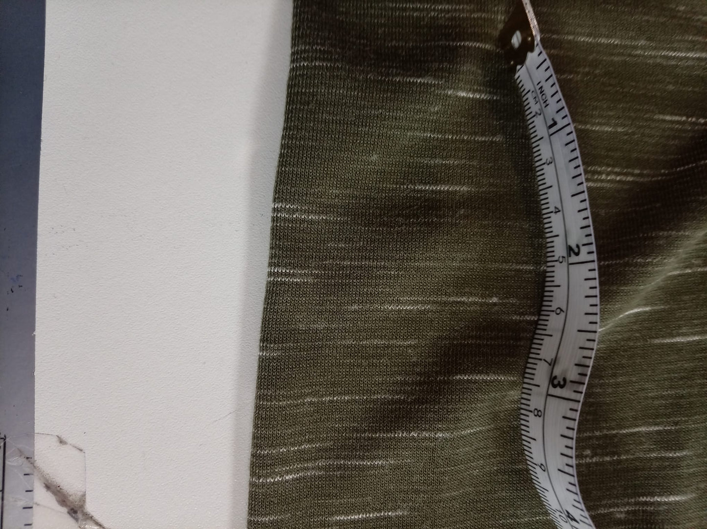 Army green marl jersey