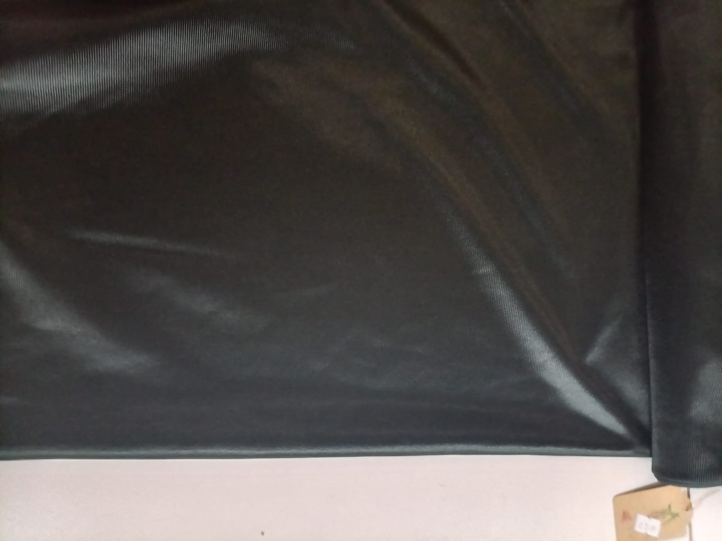 Black Ribbed Poly Jersey
