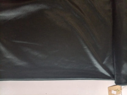 Black Ribbed Poly Jersey