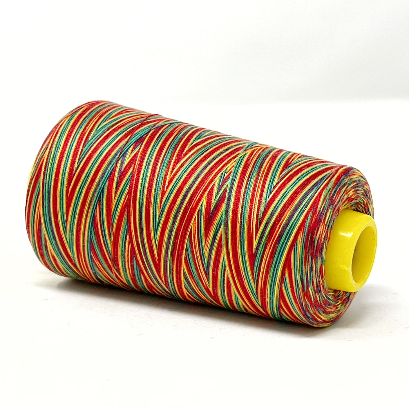 Rainbow overlocker Thread cone Gold/Green/Red
