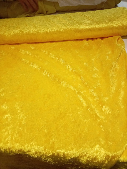 Crushed Velvet - Yellow