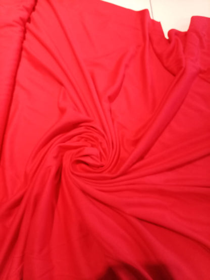 Red cotton mix jersey