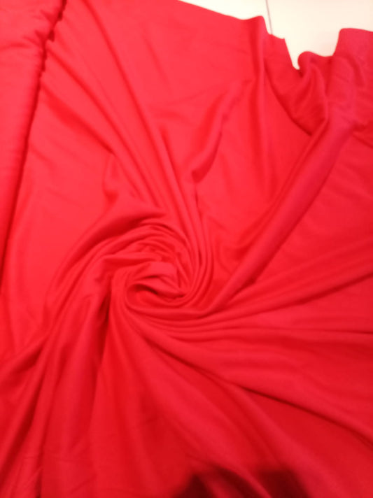 Red cotton mix jersey