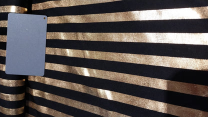 Black and gold lycra mesh