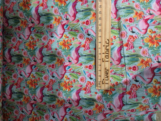 100% cotton 3D Flamingos