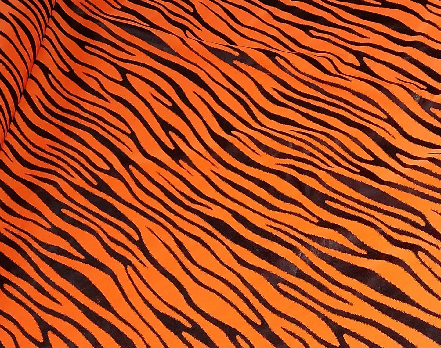 Orange tiger stripe lycra