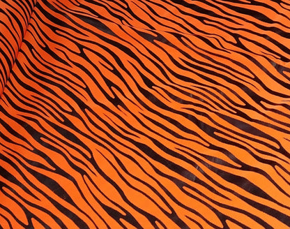 Orange tiger stripe lycra