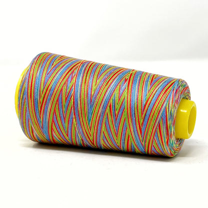 Rainbow overlocker Thread cone Blue/Gold/Green/Red