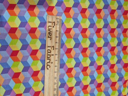 100% cotton 3D cubes