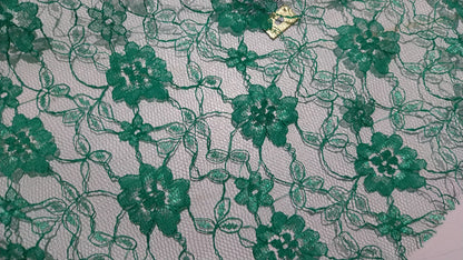 Green lace - no stretch