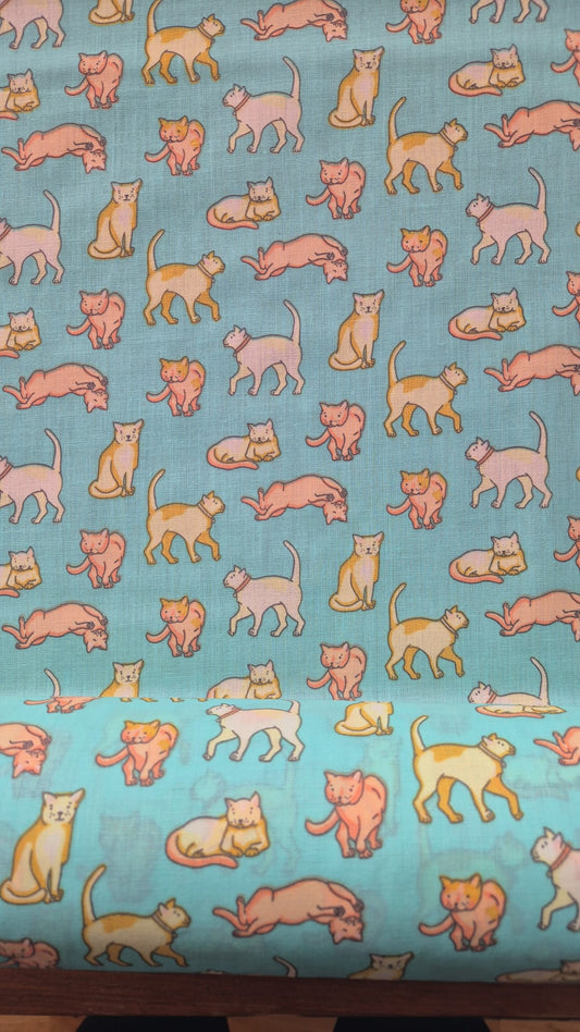 Cats on mint
