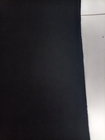 Black ribbed jersey