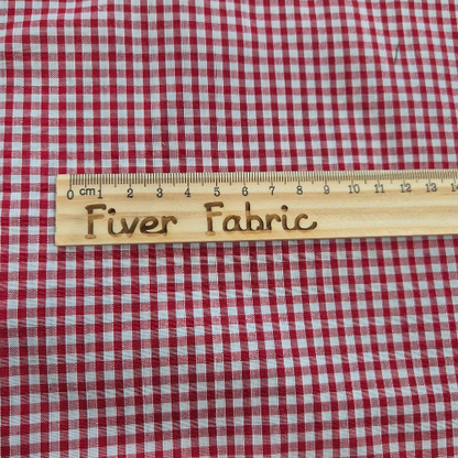 Gingham red