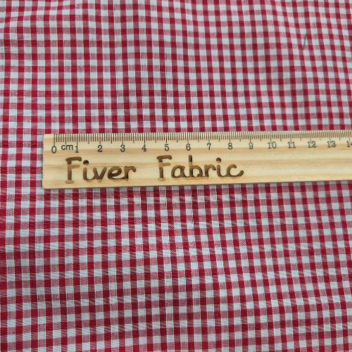 Gingham red