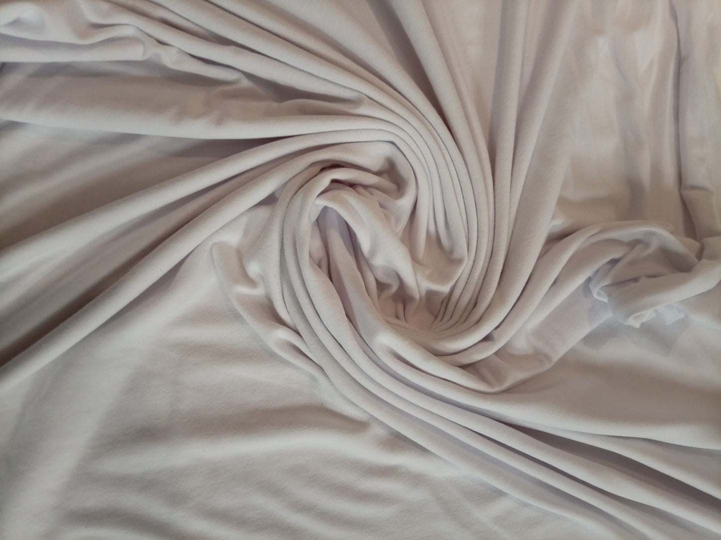 Creamy white poly jersey