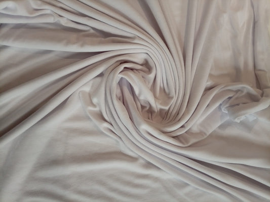 Creamy white poly jersey
