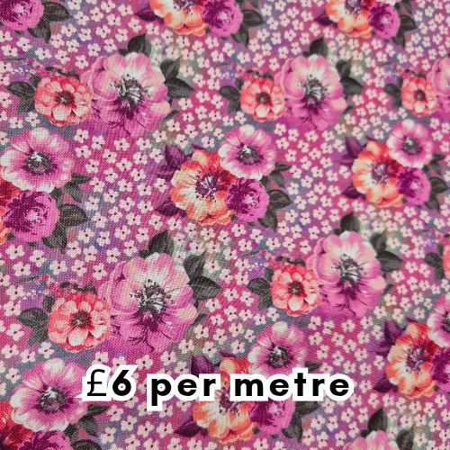 100% cotton Poppy Delight