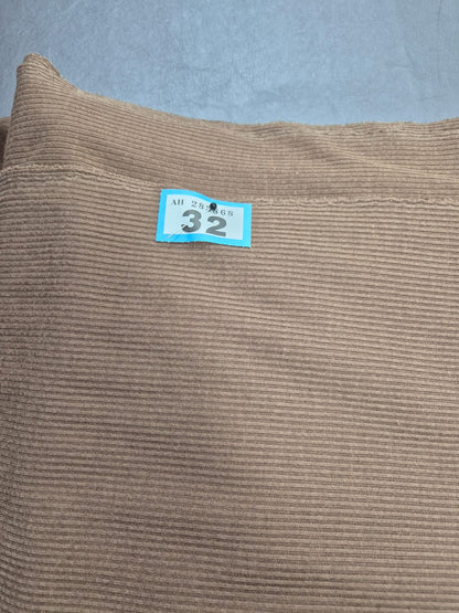 Number 32 chocolate brown ribbed jersey 3m
