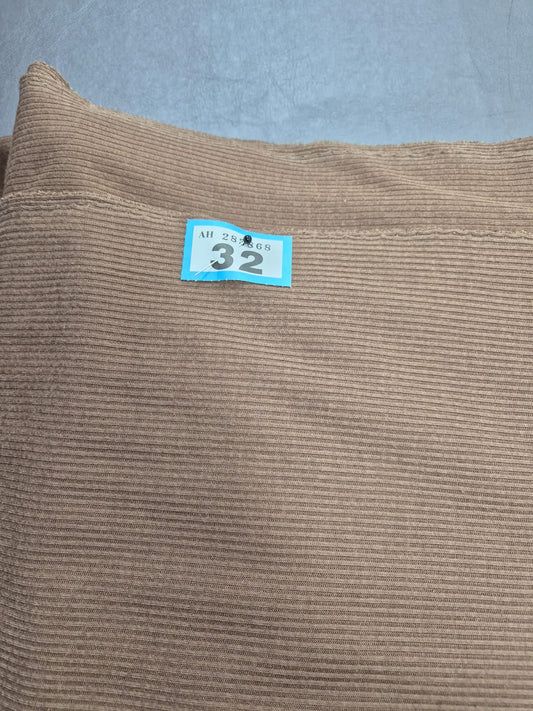 Number 32 chocolate brown ribbed jersey 3m