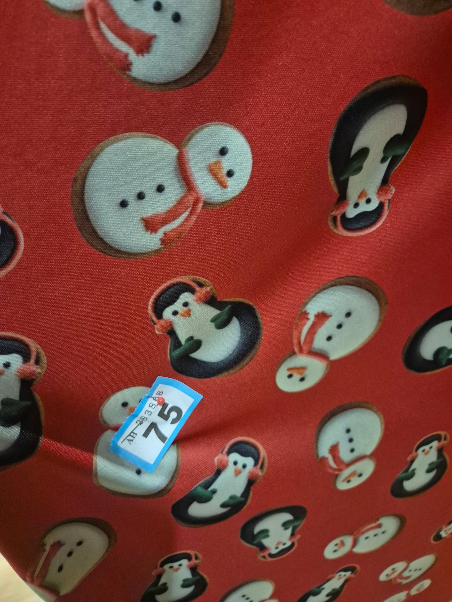 Number 75 cookie xmas 3m