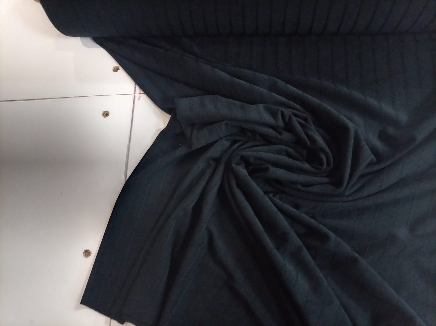 Light ribbed black  jersey