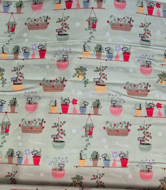 Herb garden cotton
