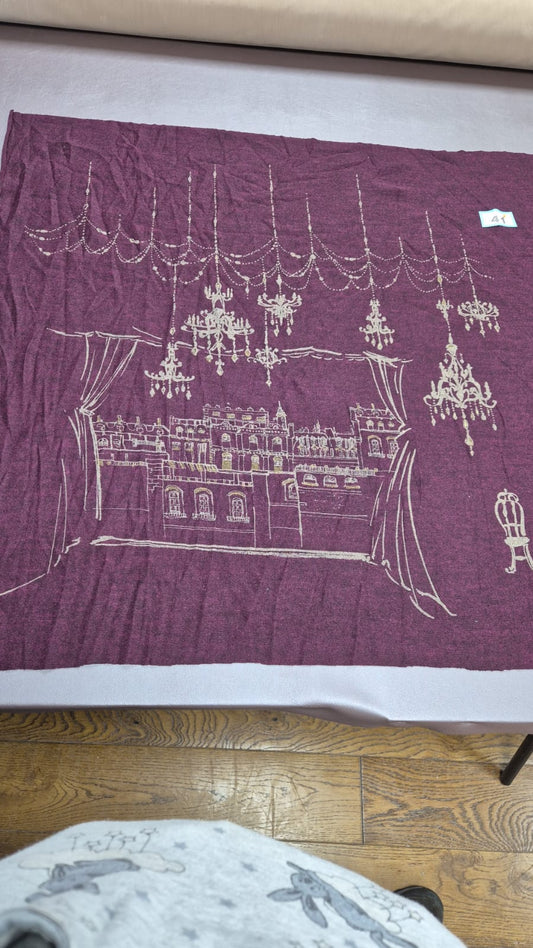 Number 41 knitted panel x 1