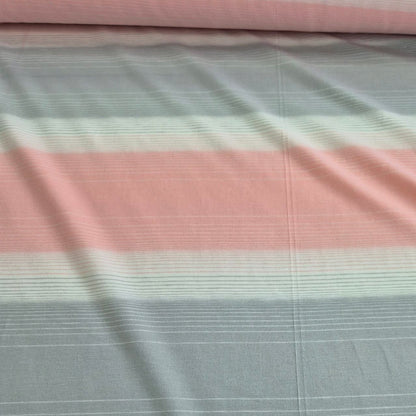 Cotton Jersey pink, grey and white