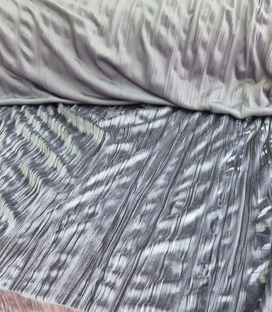 Grey textured velour