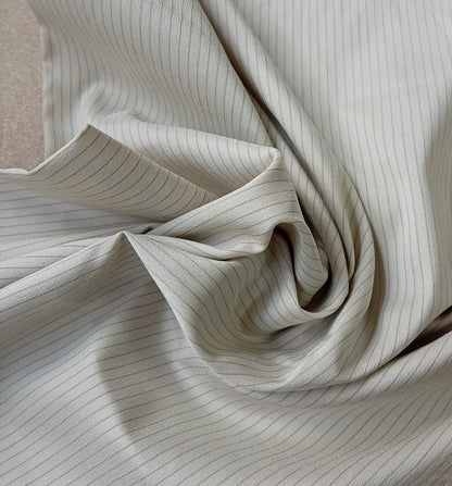 Striped non stretch polyester