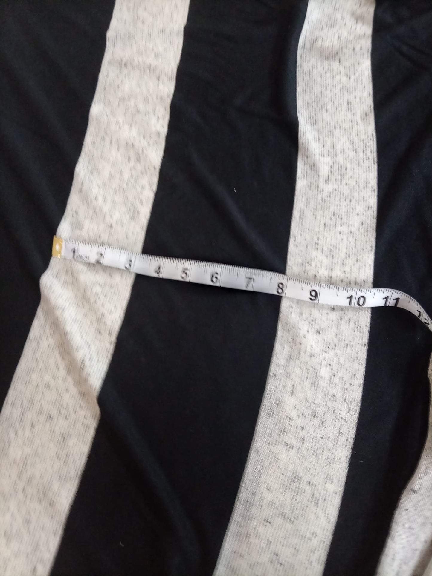 Striped jersey grey and black