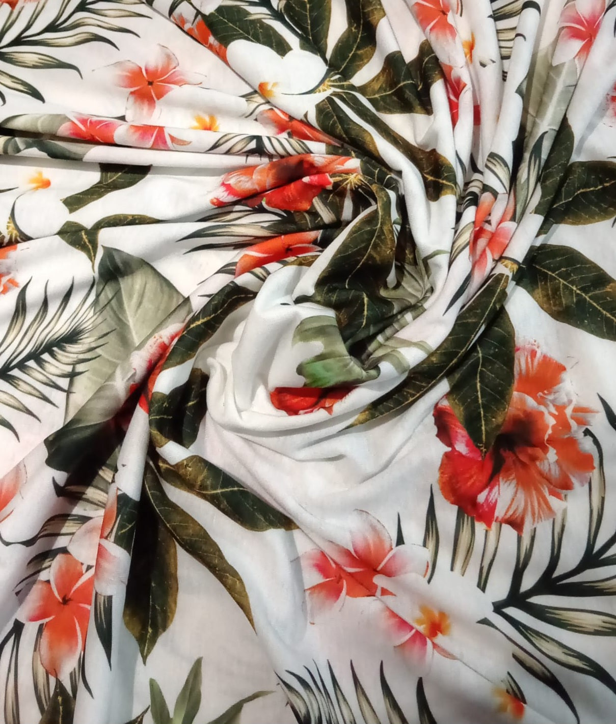 Tropical leaves jersey