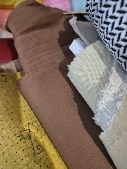 100% Cotton Brown