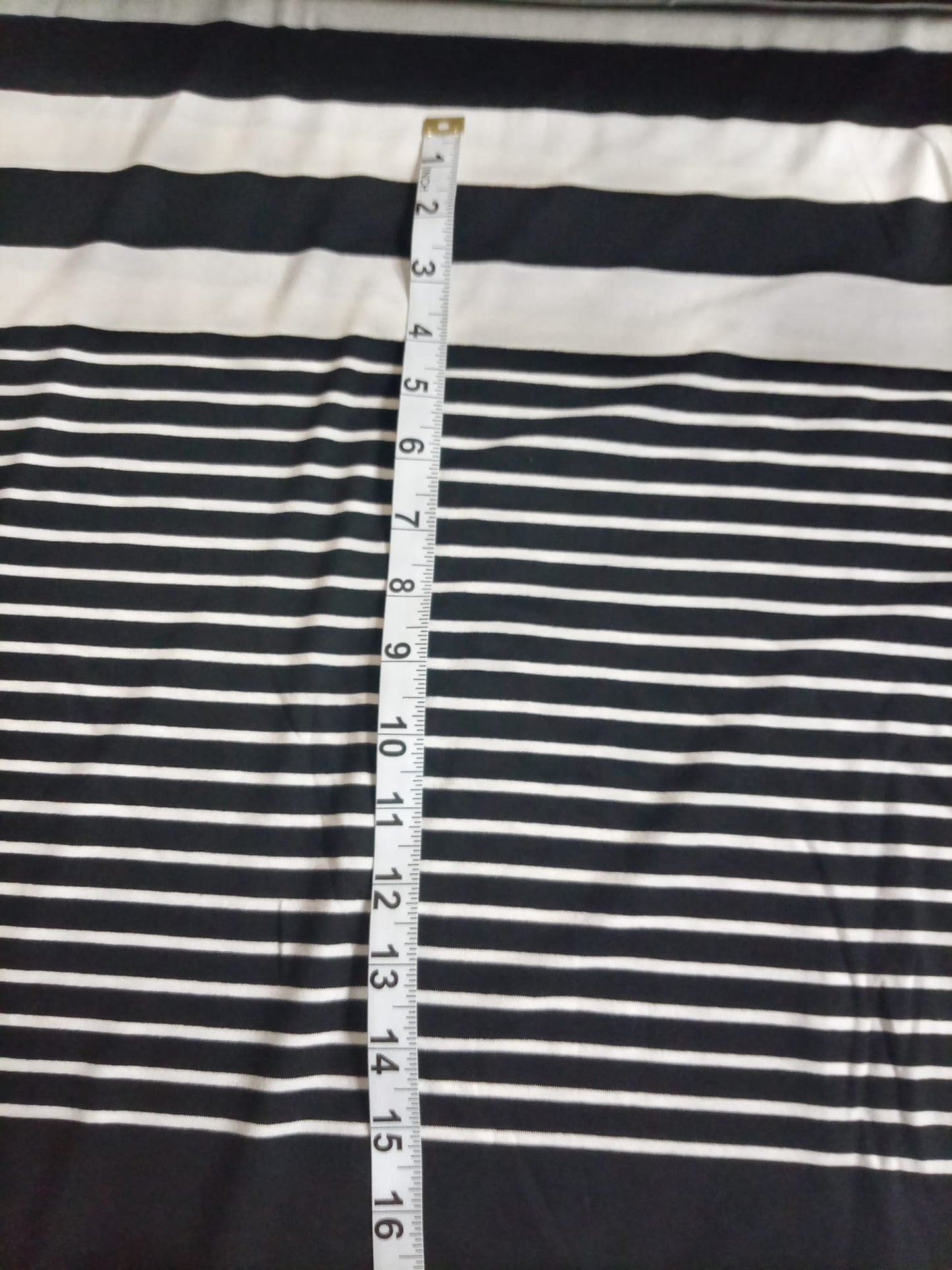Black and white cotton jersey