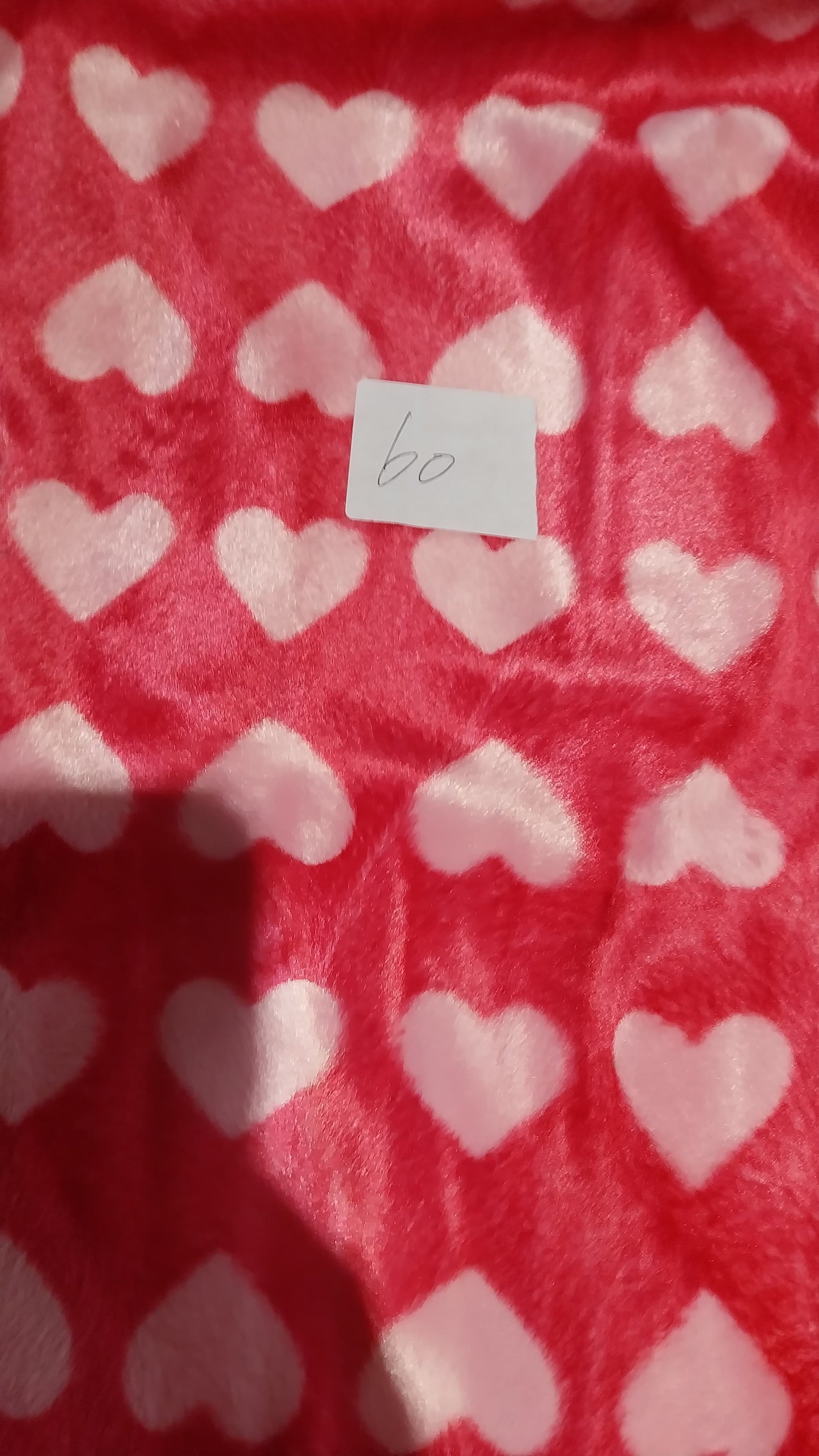 Number 60 pink hearts on pink 3m
